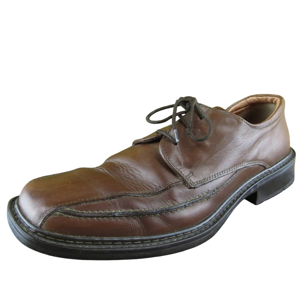 Structure Men Derby Oxfords Shoes Brown Leather Lace Up Size 43 Medium